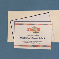 PHYSICAL Gift Card Good For One Magnet 9-Pack